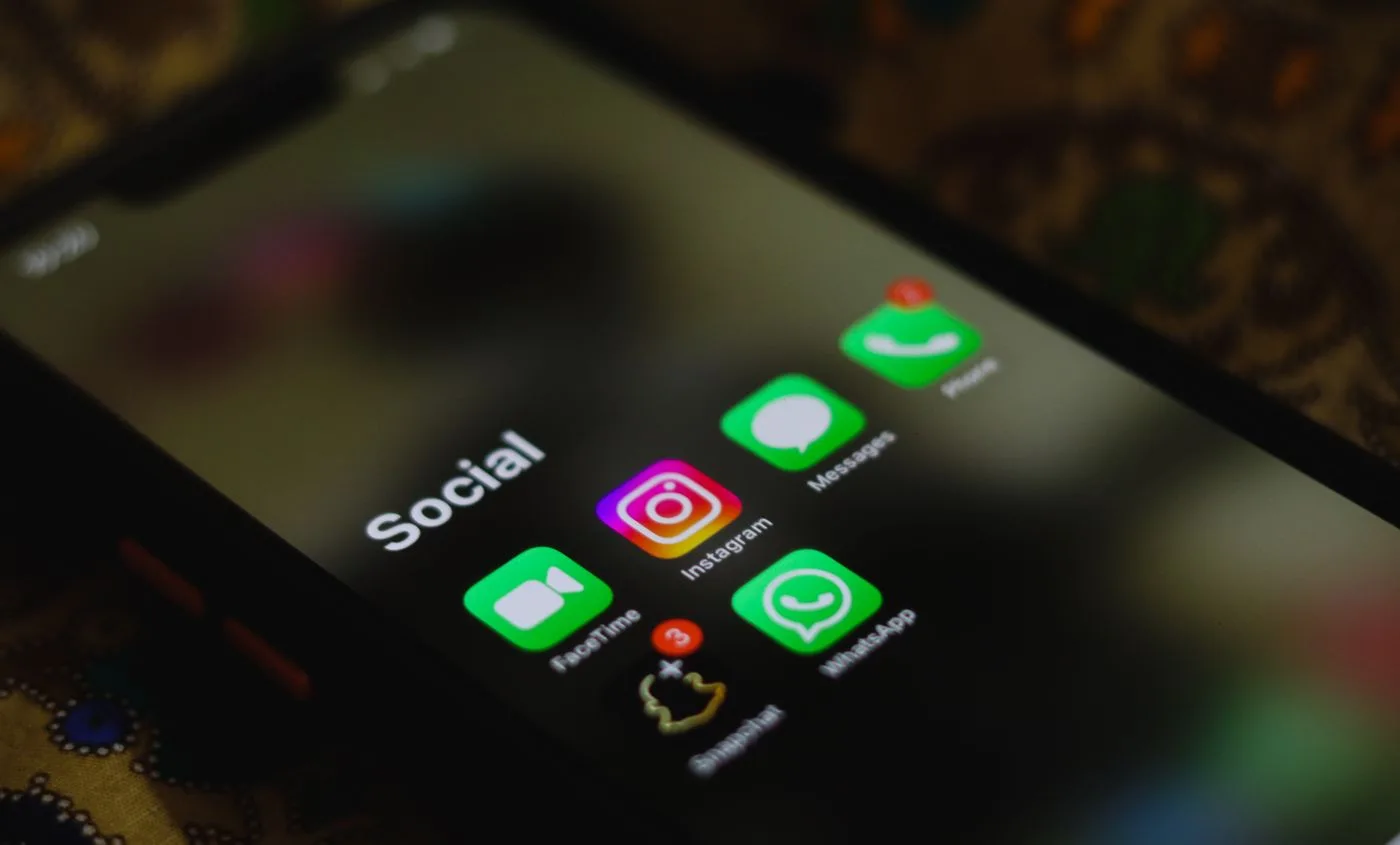 Social-Media-Anwendungen auf einem Smartphone